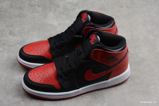Red  555088 Banned 001 001  Bred Jordan 555088 High Black OG Retro 1 Air Kid Kids 0918